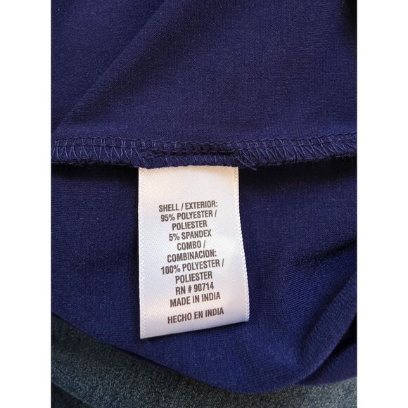 MSK Womens Chiffon Cold Shoulder Dress L Blue With Rhinestone Straps - Picture 7 of 10